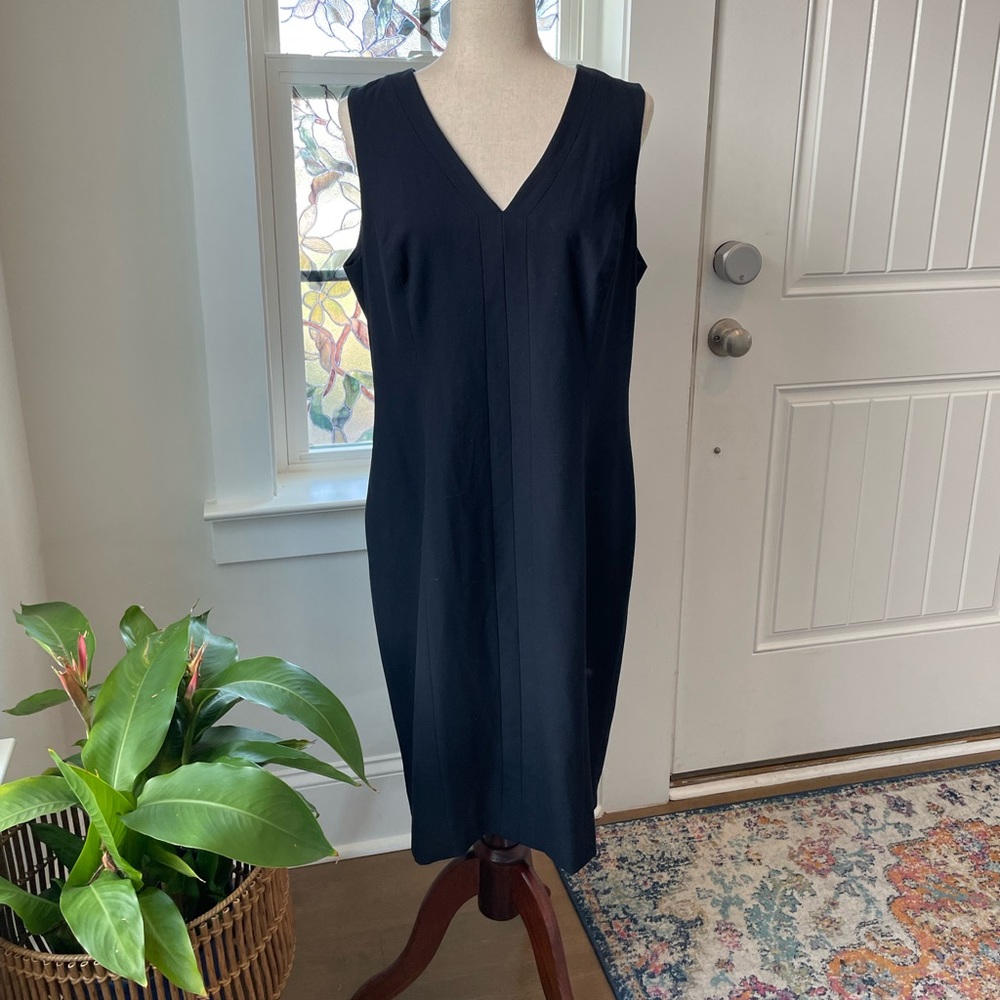 Ann Taylor Classic Dqrk Navy Dress Sz: 14